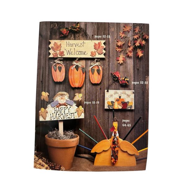 Vintage Crafty Collections Nothing But Fall Combined Artist Book 1997 Wood Paint - Picture 4 of 7